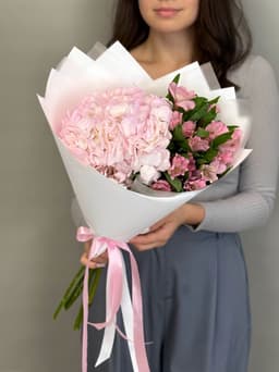 Дуо букет цветов "Легкость" розовый