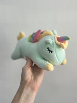 Единорог голубой 22 см