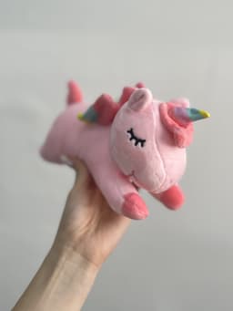 Единорог розовый 22 см