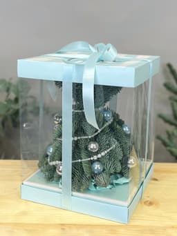 Елка в подарочной упаковке "Голубая" M