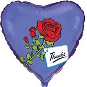 Ф 18" Роза на синем/FM/ Ф 18" Роза на синем/FM/