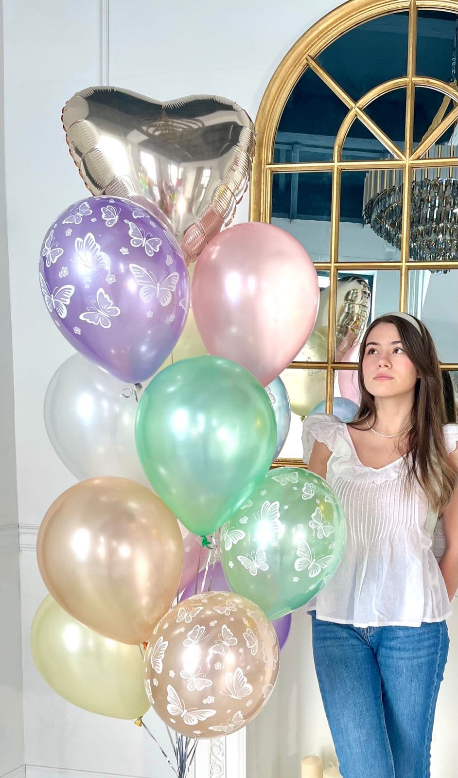 Фонтан из шаров "Бабочки"