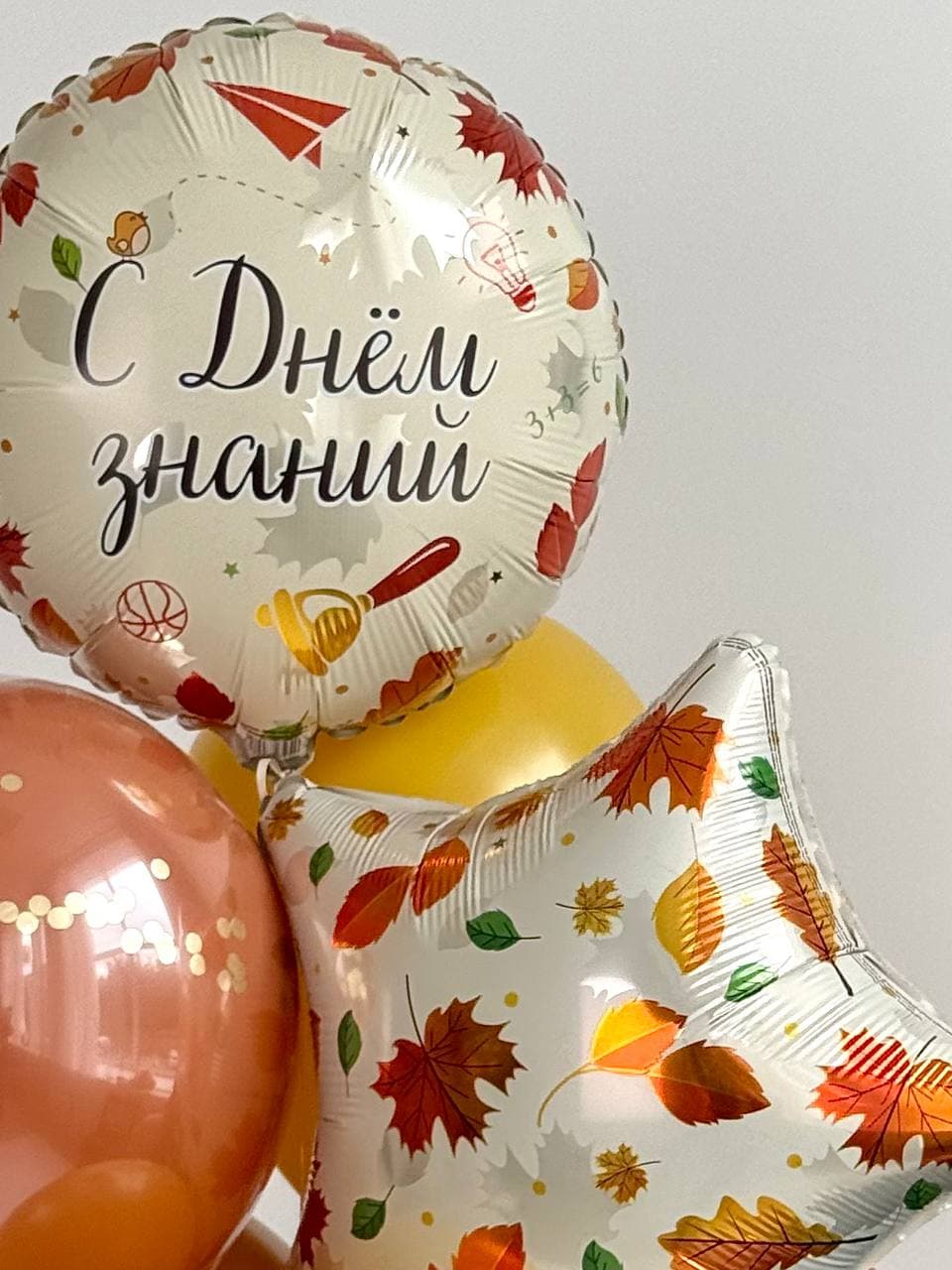 Фонтан из шаров «День знаний беж»