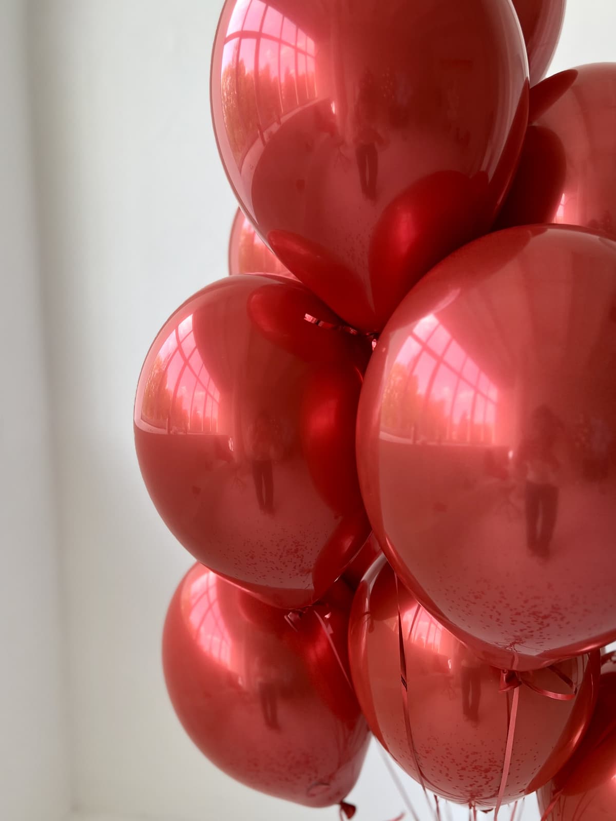 Фонтан из шаров «Эффектный красный»