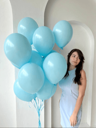 Фонтан из шаров «Голубой макарунс» Фонтан из шаров «Голубой макарунс»