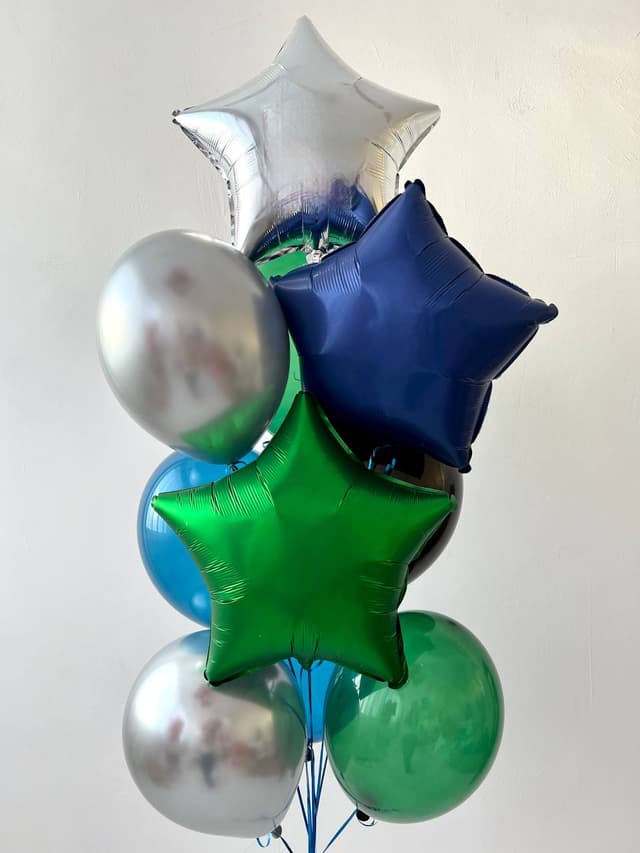 Фонтан из шаров «Green&blue» Фонтан из шаров «Green&blue»