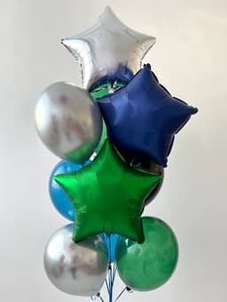 Фонтан из шаров «Green&blue»