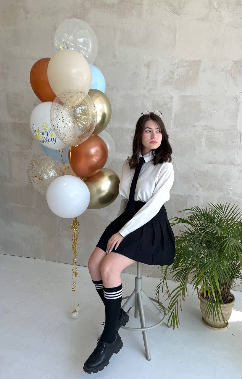 Фонтан из шаров "Холодная осень"