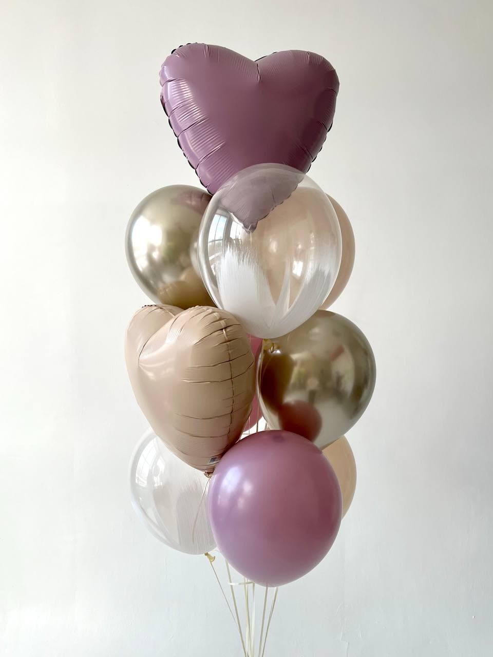 Фонтан из шаров «Лавандовое поле»