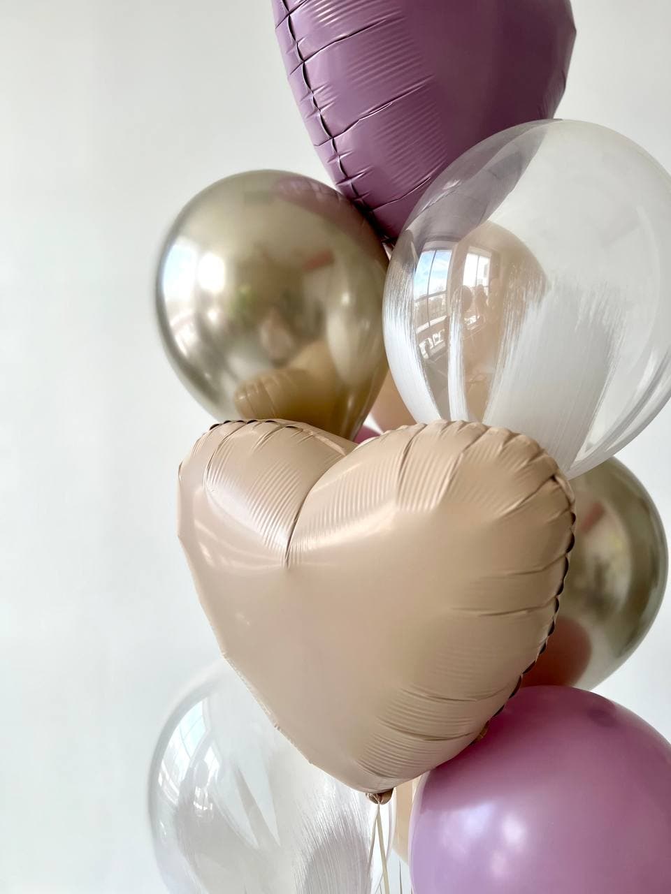 Фонтан из шаров «Лавандовое поле»