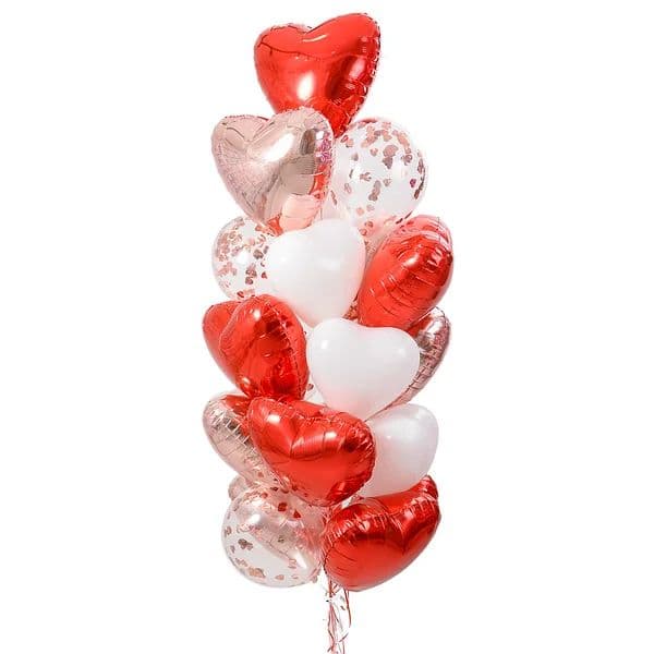 Фонтан из шаров "Множество сердец" Фонтан из шаров "Множество сердец"