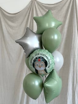 Фонтан из шаров «Мой милый защитник»