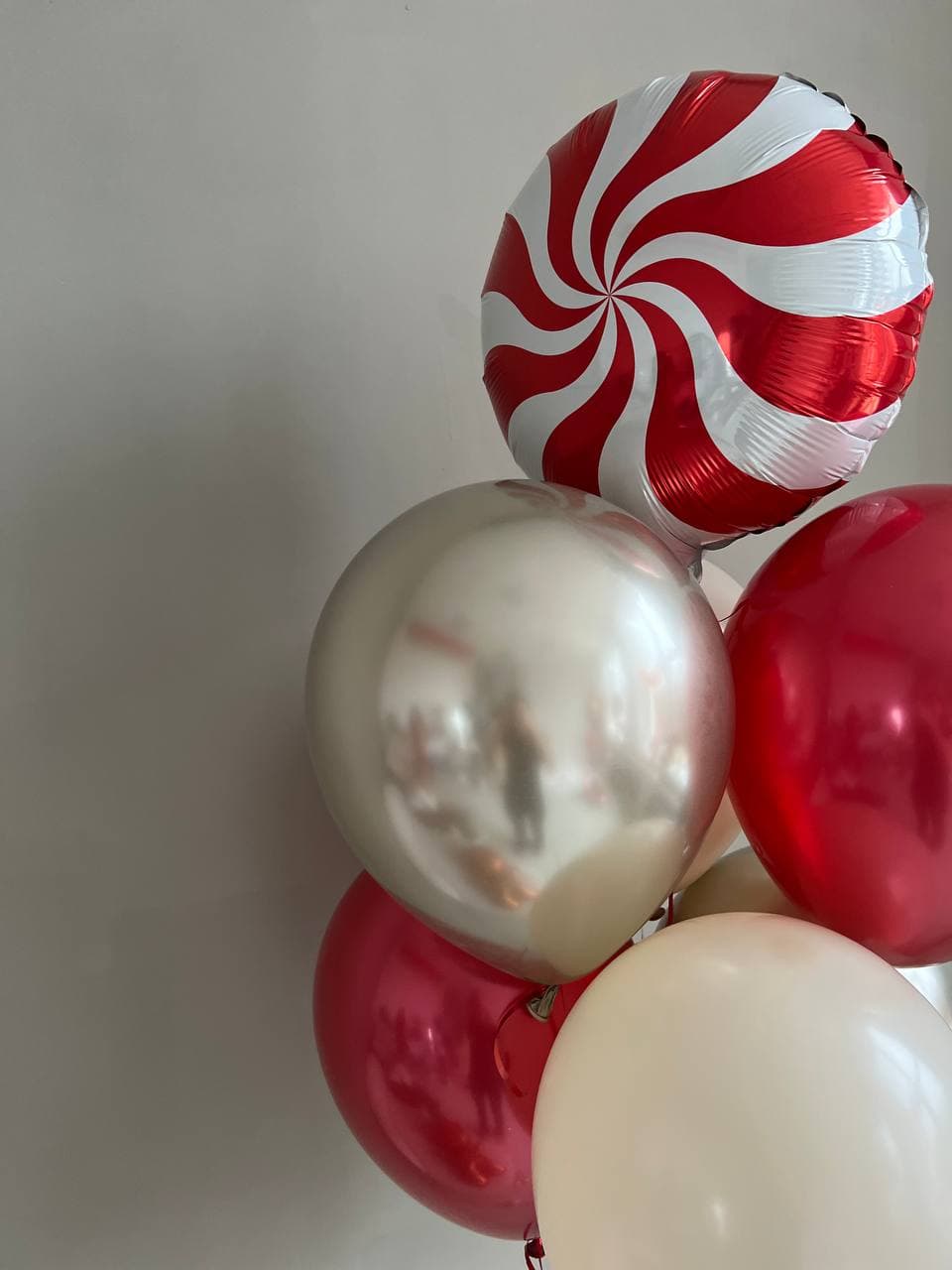 Фонтан из шаров «Новогодняя классика»