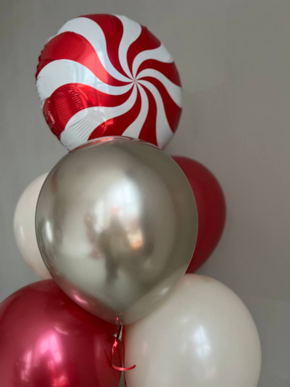 Фонтан из шаров «Новогодняя классика»