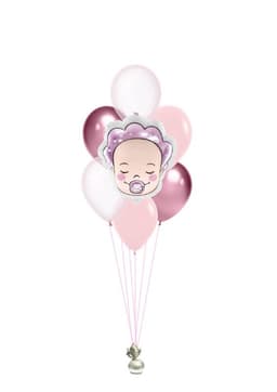 Фонтан из шаров «Pink baby»