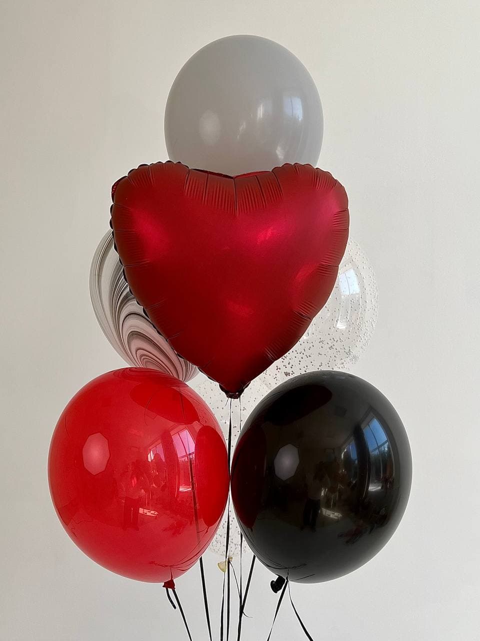 Фонтан из шаров «Рубиновый»