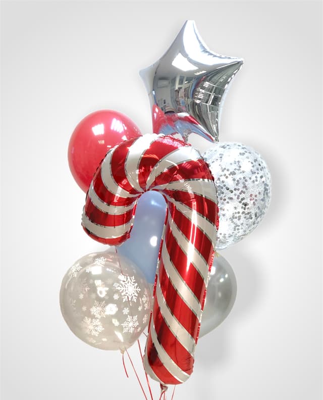 Фонтан из шаров "Сахарная тросточка" Фонтан из шаров "Сахарная тросточка"