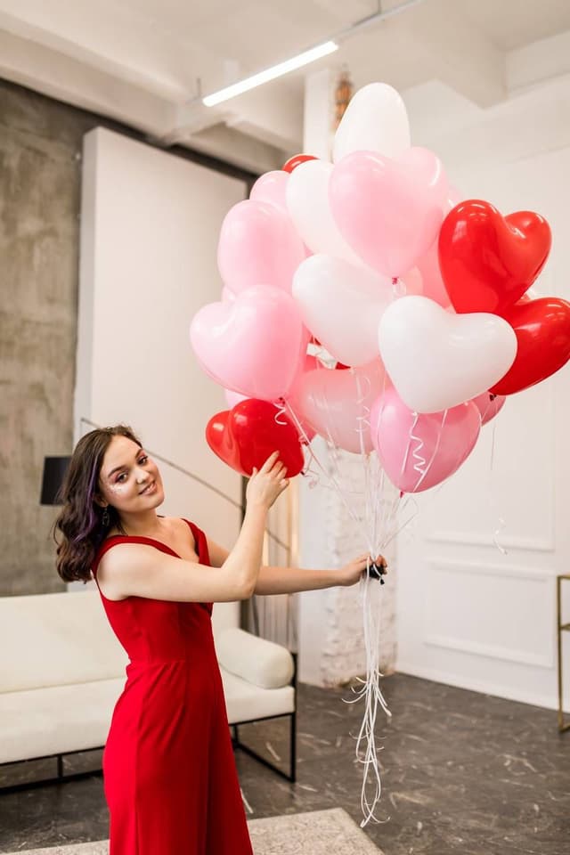 Фонтан из шаров "Сердца" Фонтан из шаров "Сердца"