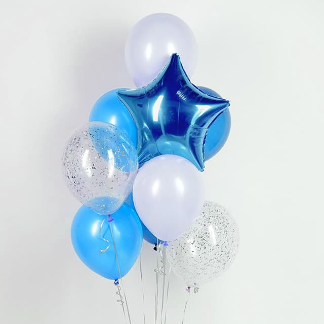 фонтан из шаров "Синяя звездочка" фонтан из шаров "Синяя звездочка"