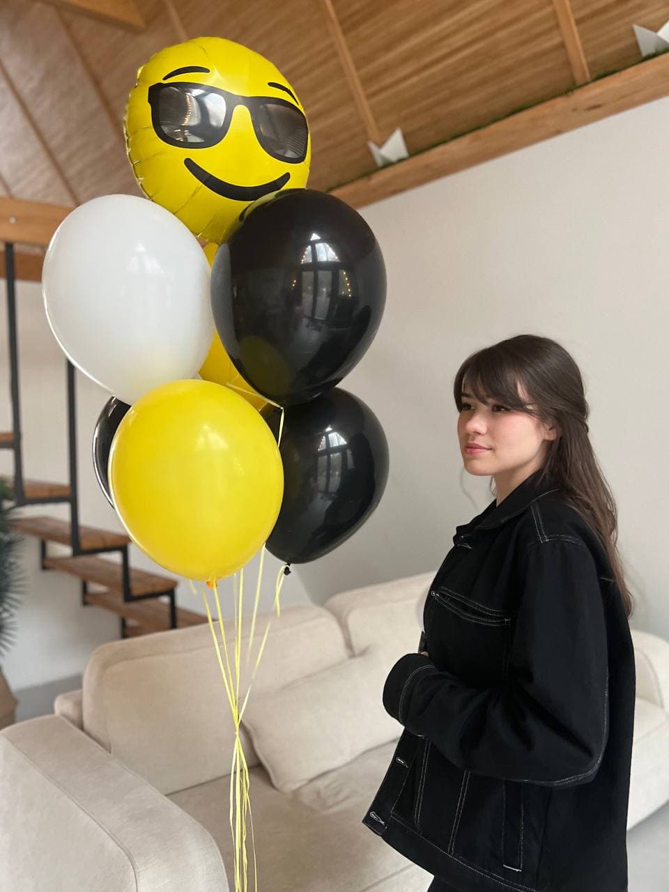 Фонтан из шаров «Смайл»