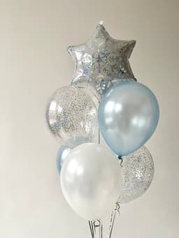 Фонтан из шаров «Снежинка»