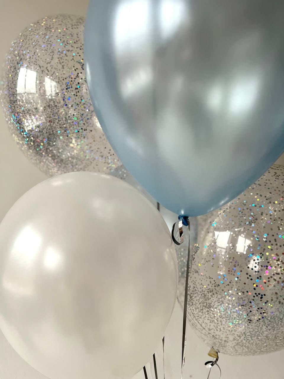 Фонтан из шаров «Снежинка»