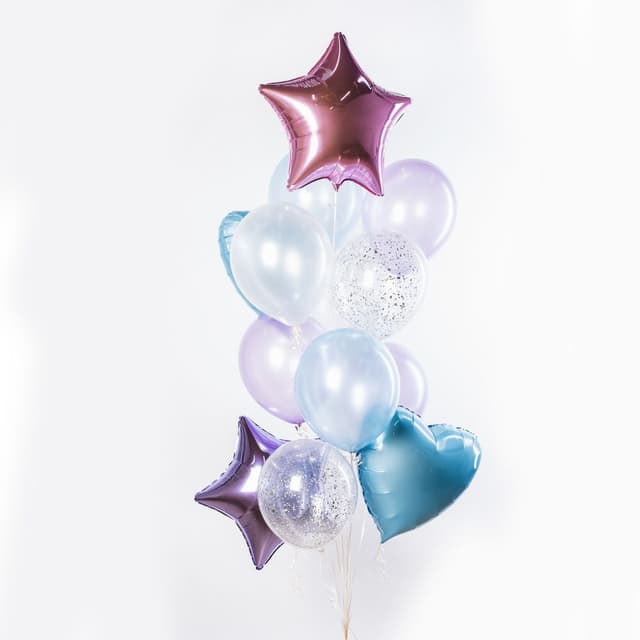 Фонтан из шаров "Снежинка" Фонтан из шаров "Снежинка"