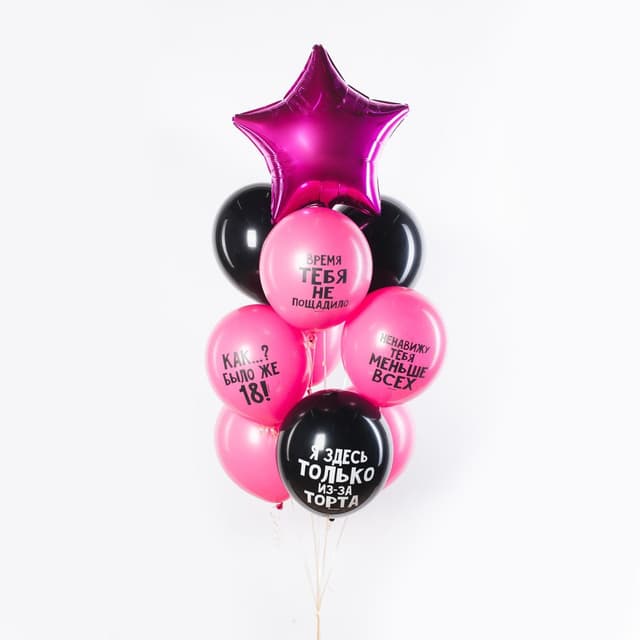 Фонтан из шаров «Время тебя не пощадило» Фонтан из шаров «Время тебя не пощадило»