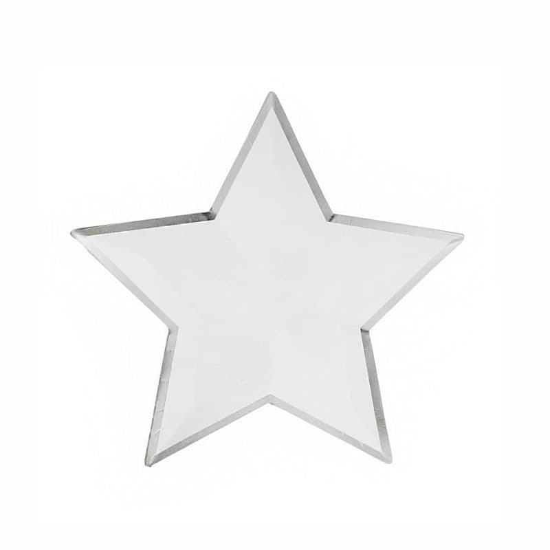 Формовые тарелки 23*23 см "Звезда" с тиснением / 6 шт. /