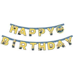 Гирлянда-буквы Миньоны 2,3м Гирлянда-буквы Миньоны 2,3м