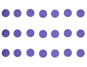 Гирлянда н/нитке Круги фиолетовый 2,2м