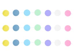 Гирлянда н/нитке Круги Macaron 2,2м