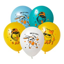 К 12 / 30 см Модные животные Ассорти Пастель, 2 ст.