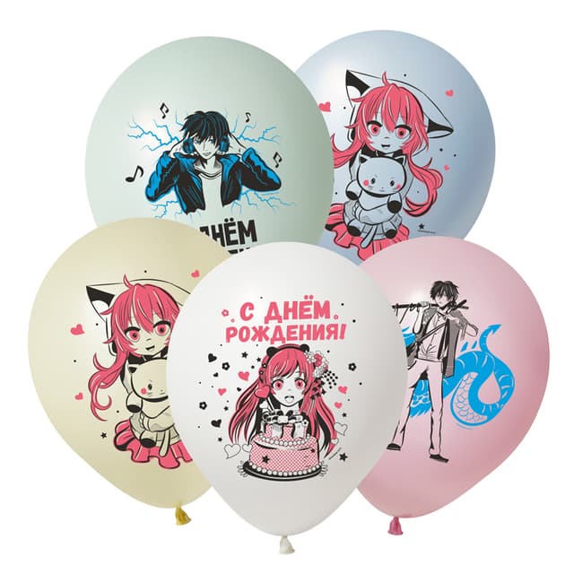 К 12 / 30 см СДР Герои Аниме, Ассорти Пастель 2 ст. К 12 / 30 см СДР Герои Аниме, Ассорти Пастель 2 ст.