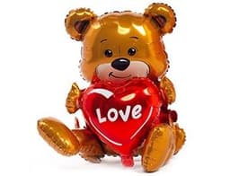 К ФИГУРА AIR LOVE Мишка с сердцем 50 см (Только для воздуха)