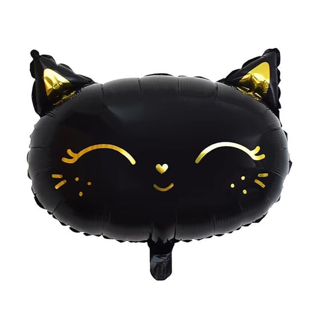 К Фигура Кошка голова, черная / 48 см К Фигура Кошка голова, черная / 48 см