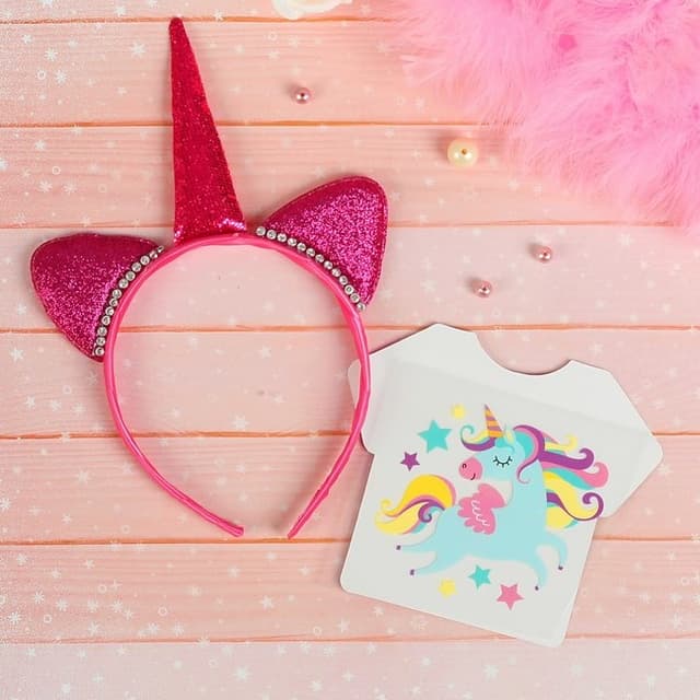 Карнавальный костюм для девочек "Веселый пони" ободок, термонаклейка Карнавальный костюм для девочек "Веселый пони" ободок, термонаклейка