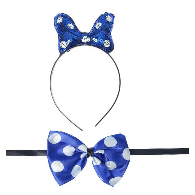 Карнавальный набор "Бантик" 2 предмета: ободок, бабочка, цвет синий Карнавальный набор "Бантик" 2 предмета: ободок, бабочка, цвет синий