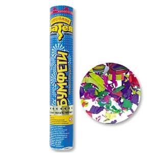 Хлопушка Бумфети 30см с кнопкой конф.бум Хлопушка Бумфети 30см с кнопкой конф.бум