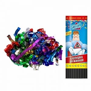 Хлопушка пружинная Аркадий Паровозов блеск мини 11 см Хлопушка пружинная Аркадий Паровозов блеск мини 11 см