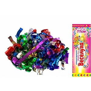 Хлопушка пружинная Блеск мини 11см/Веселуха Хлопушка пружинная Блеск мини 11см/Веселуха