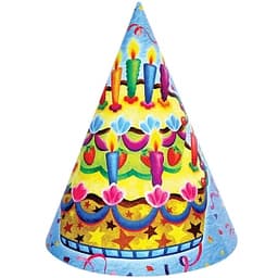 Колпак Праздничный торт 6 шт