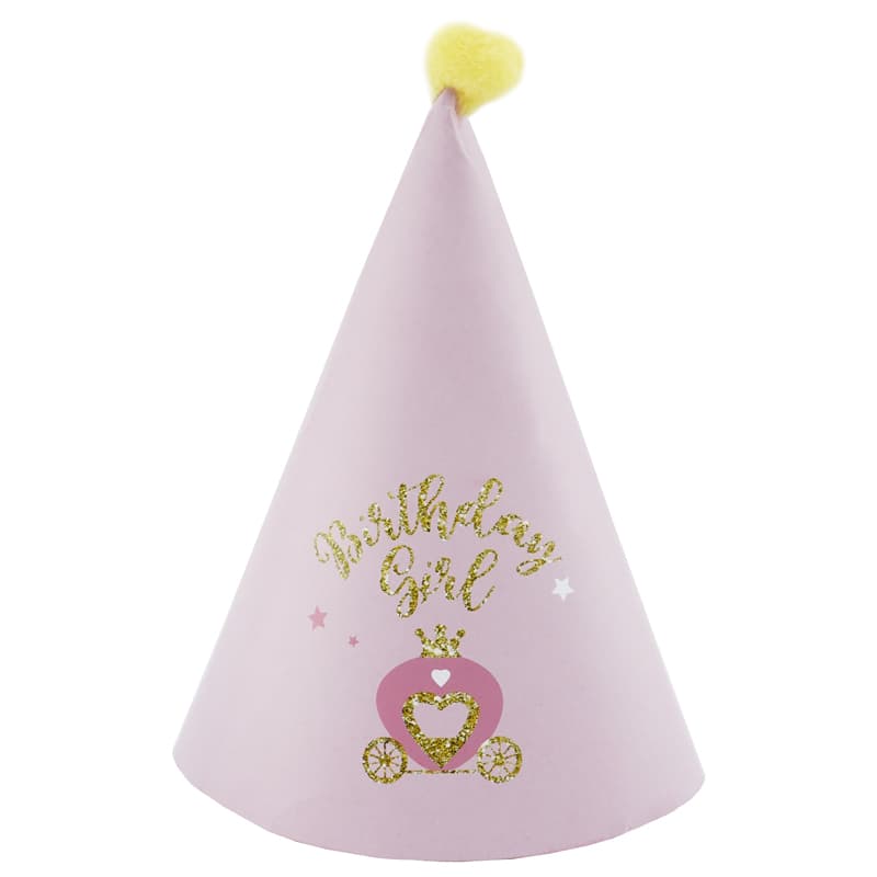 Колпаки с помпонами "Именинница Принцесса"