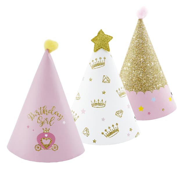 Колпаки с помпонами "Именинница Принцесса" Колпаки с помпонами "Именинница Принцесса"