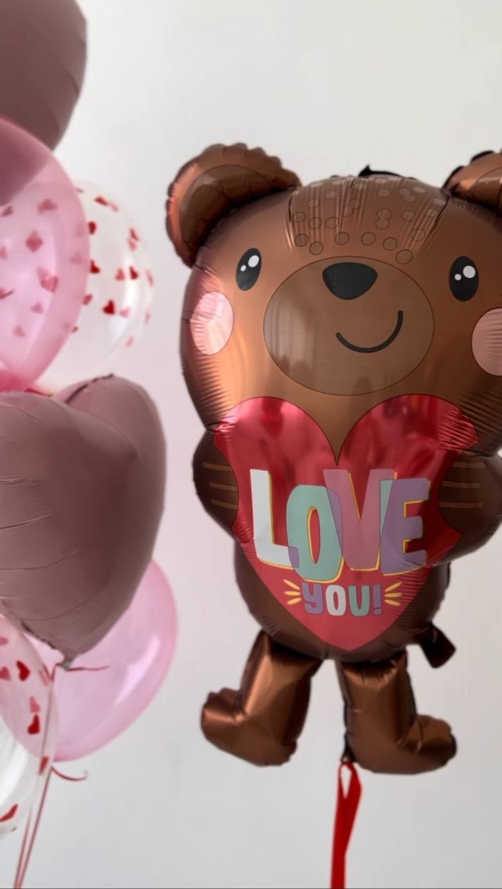 Композиция из шаров «Bear love»