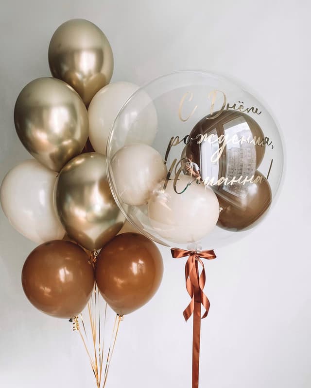 Композиция из шаров "Благородный" Композиция из шаров "Благородный"