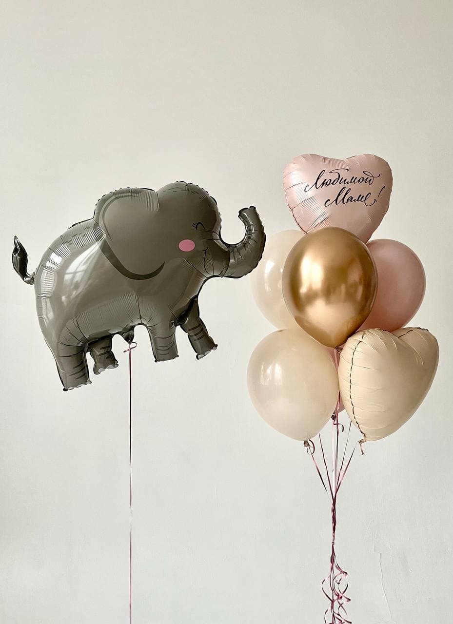 Композиция из шаров «Единственной маме на свете» (2)