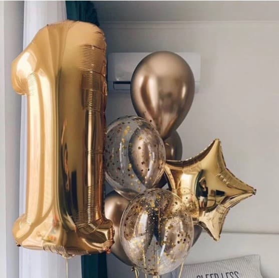 Композиция из шаров «Золотой» Композиция из шаров «Золотой»