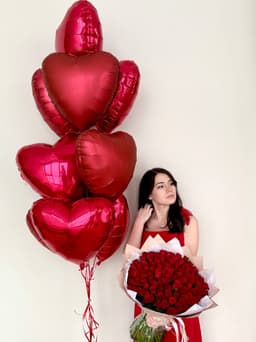 Композиция из шаров « Комбо 14 февраля»