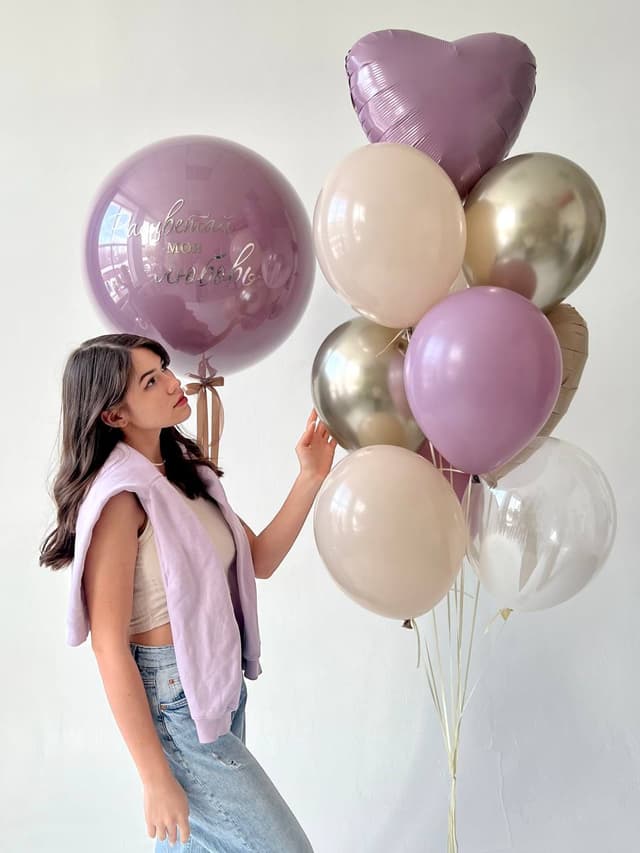 Композиция из шаров «Мечты о Провансе» Композиция из шаров «Мечты о Провансе»